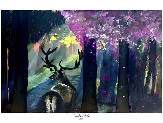 Ren i skog